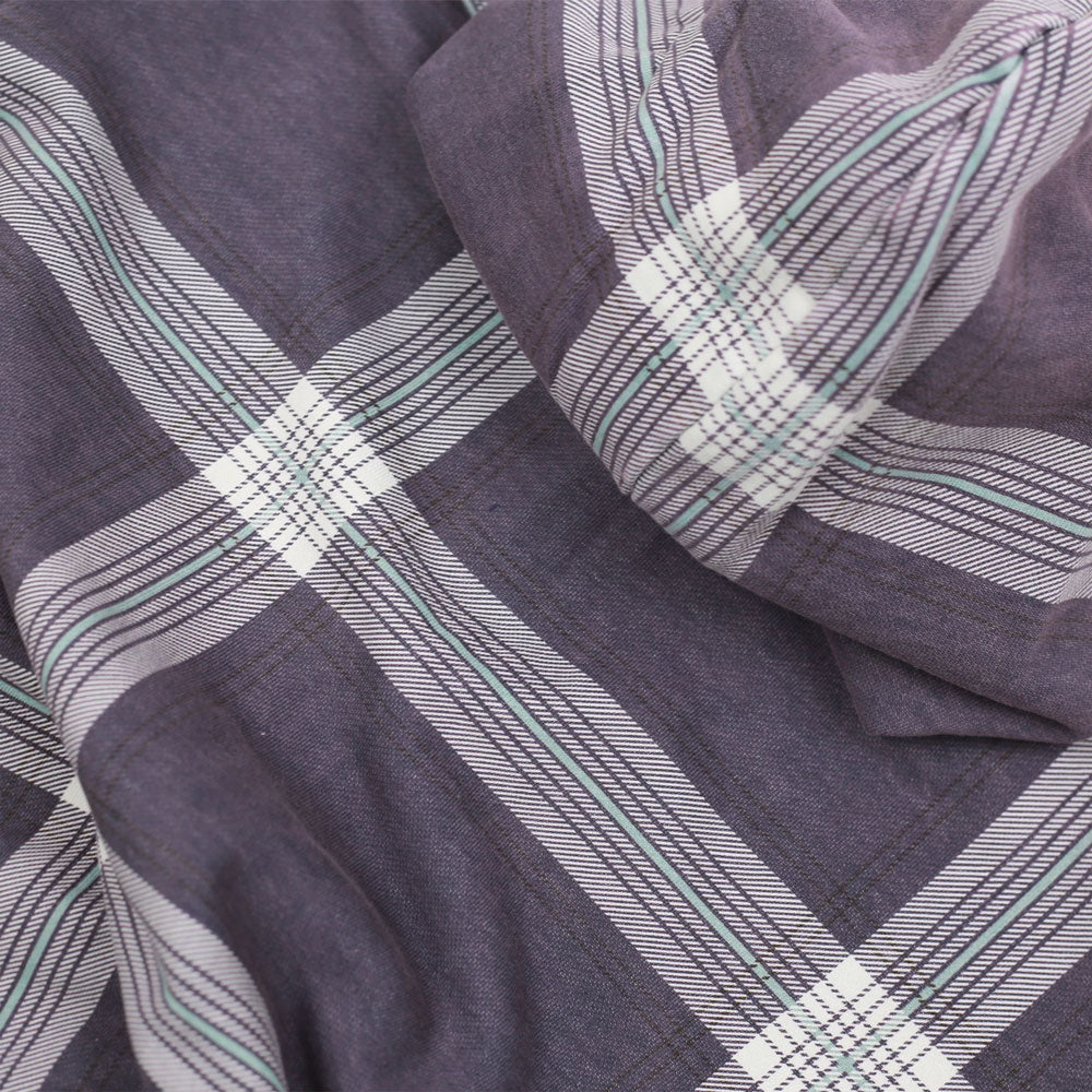 Yardsale 'Crib Checked' Zip Hood (Blue)