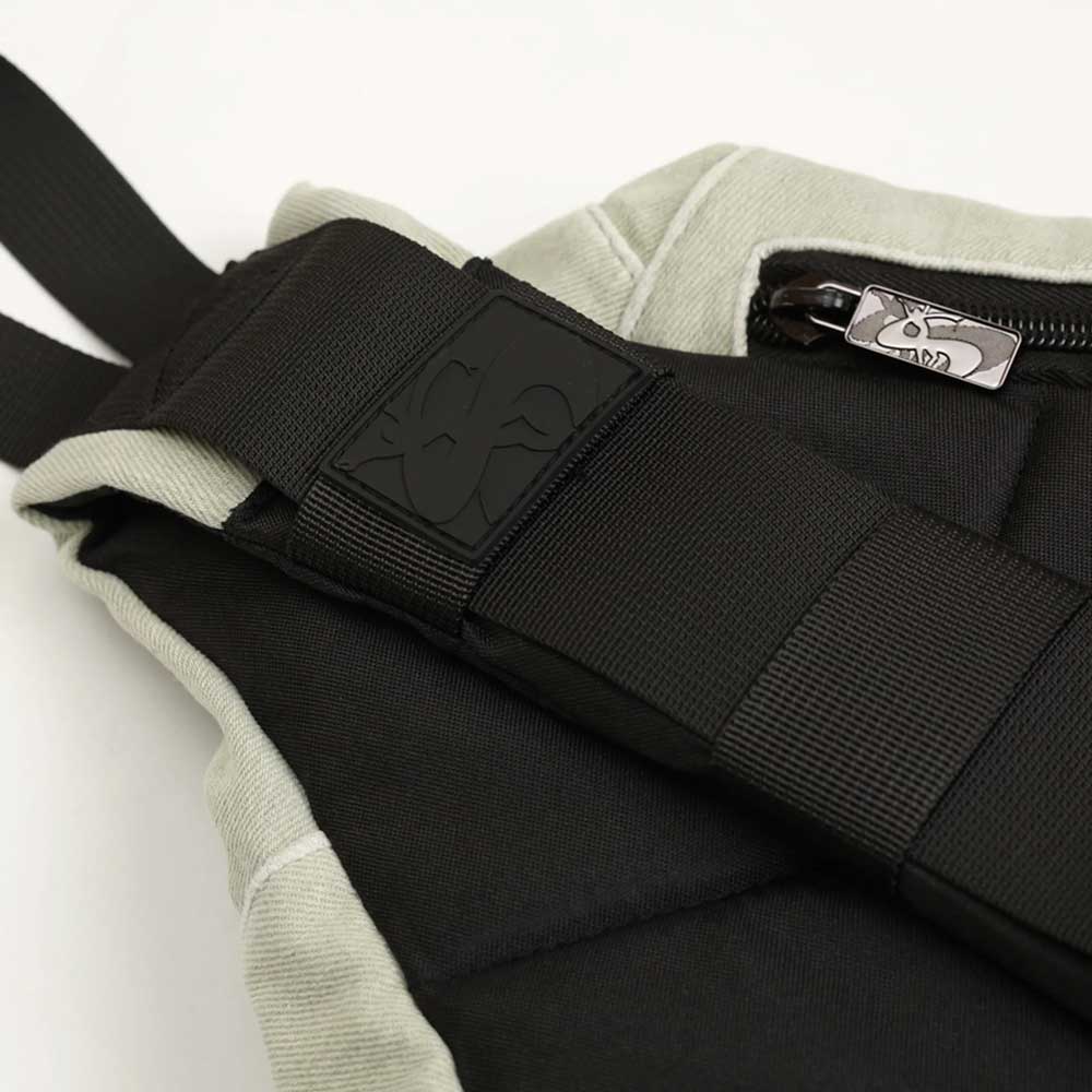 Yardsale Denim Sling Backpack (White)