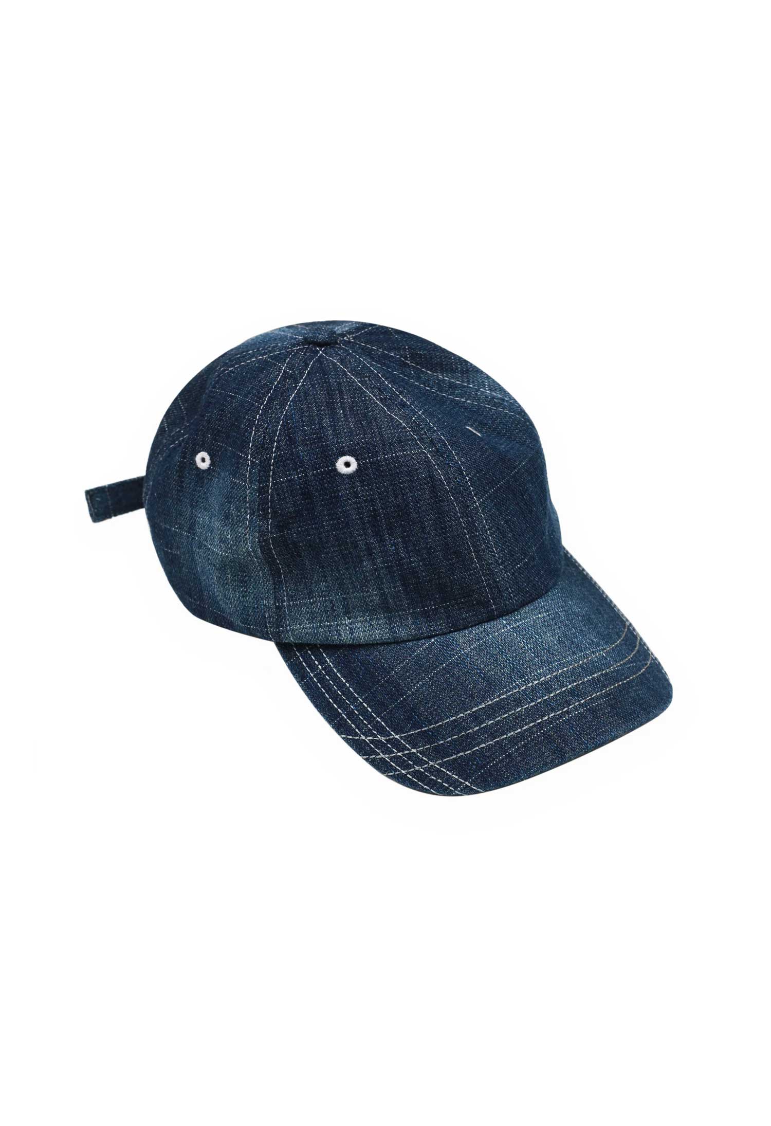 Yardsale 'Faded Slub Denim' 6 Panel Cap (Light Blue)