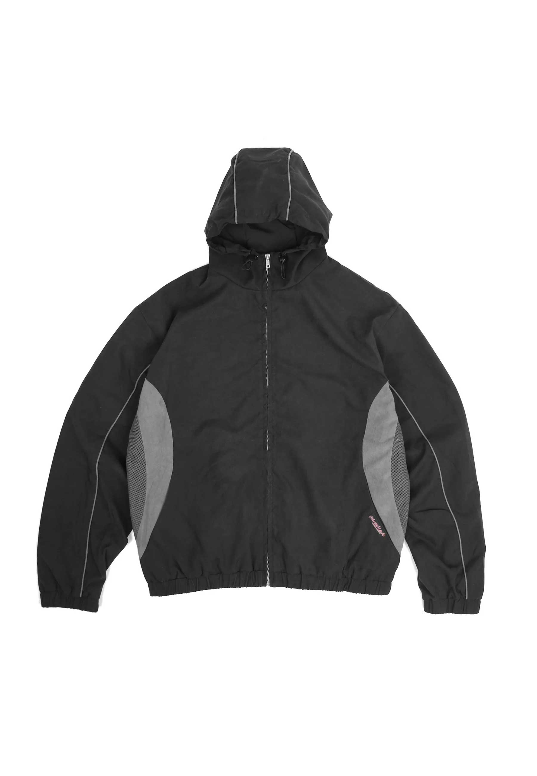 Yardsale 'Luna' Shell Tracksuit Jacket (Black / Grey)