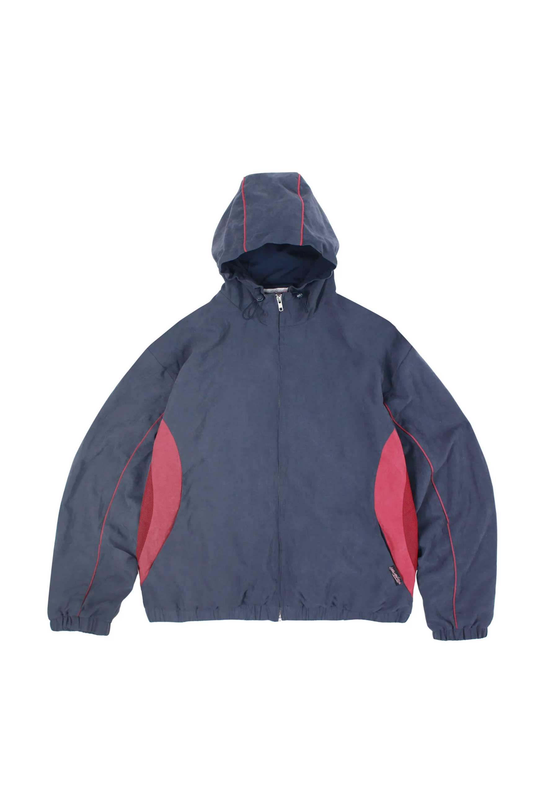 Yardsale 'Luna' Shell Tracksuit Jacket (Navy / Red)