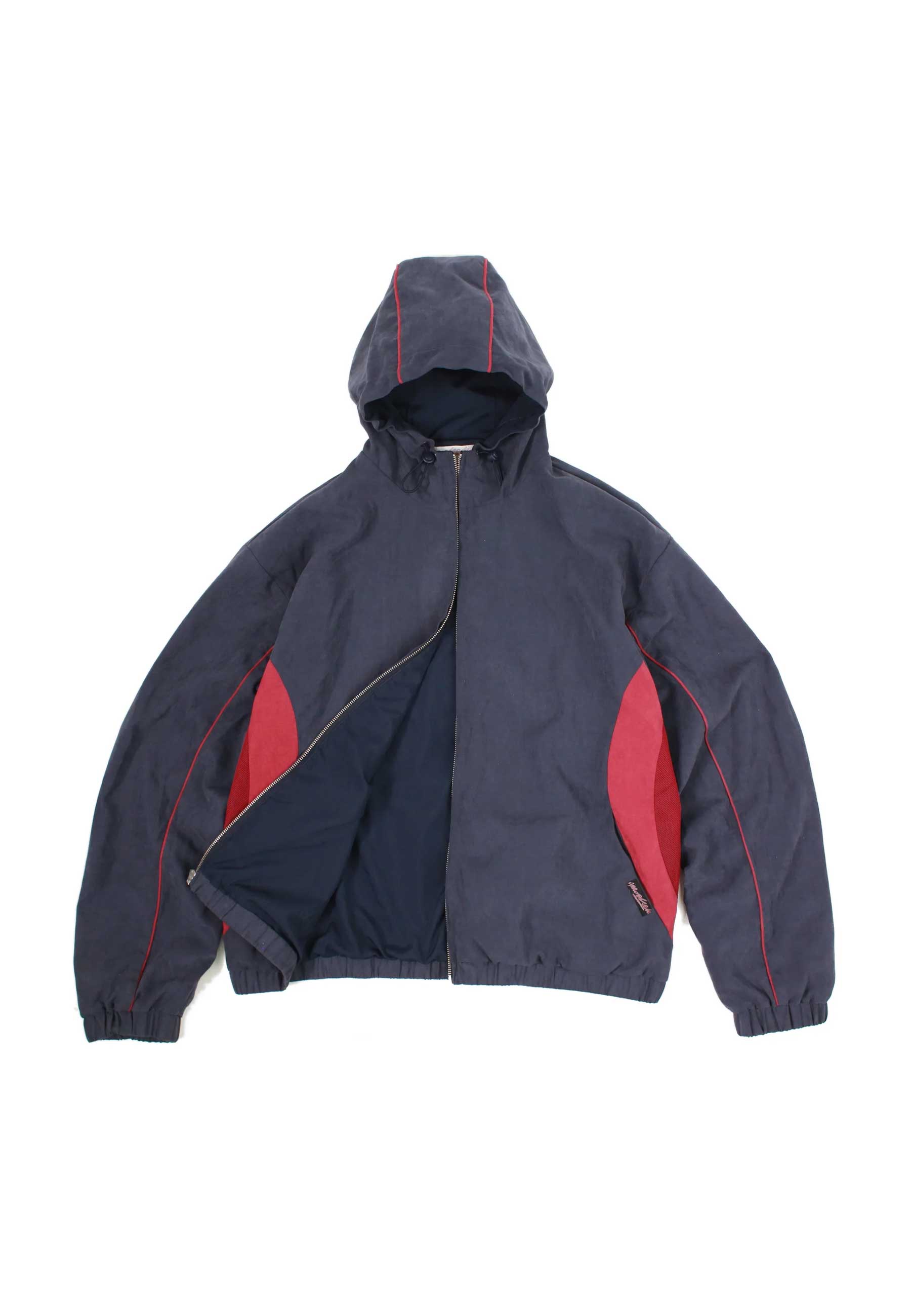 Yardsale 'Luna' Shell Tracksuit Jacket (Navy / Red)