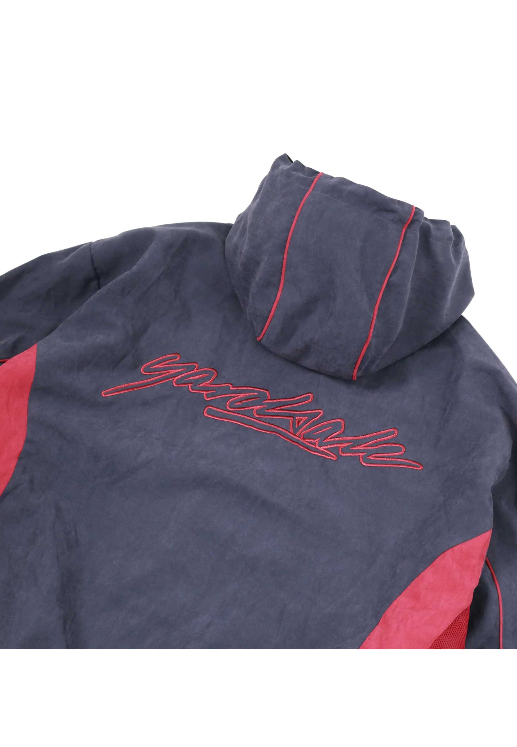 Yardsale 'Luna' Shell Tracksuit Jacket (Navy / Red)