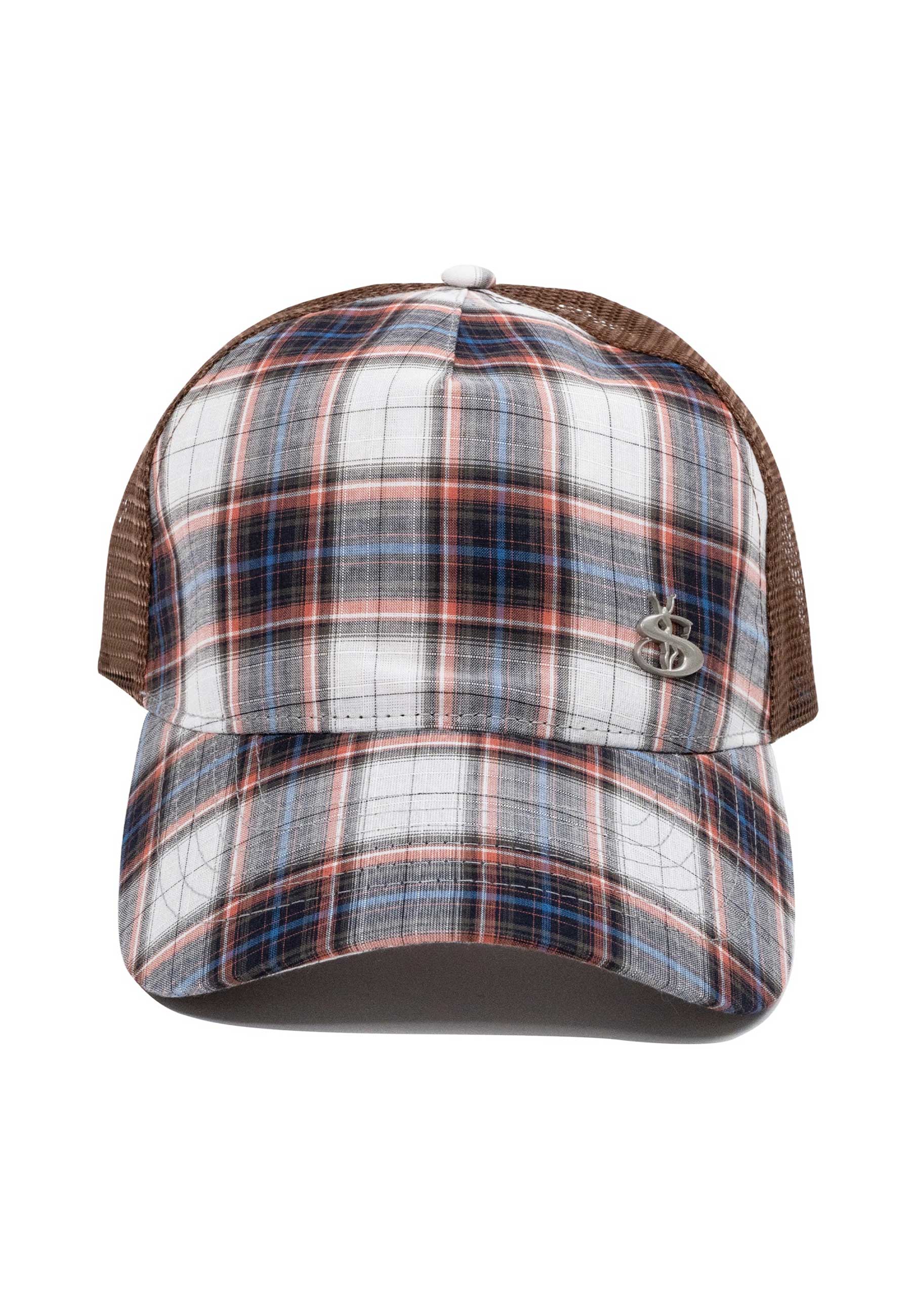 Yardsale 'Phantasy Plaid' Trucker Cap (Brown)