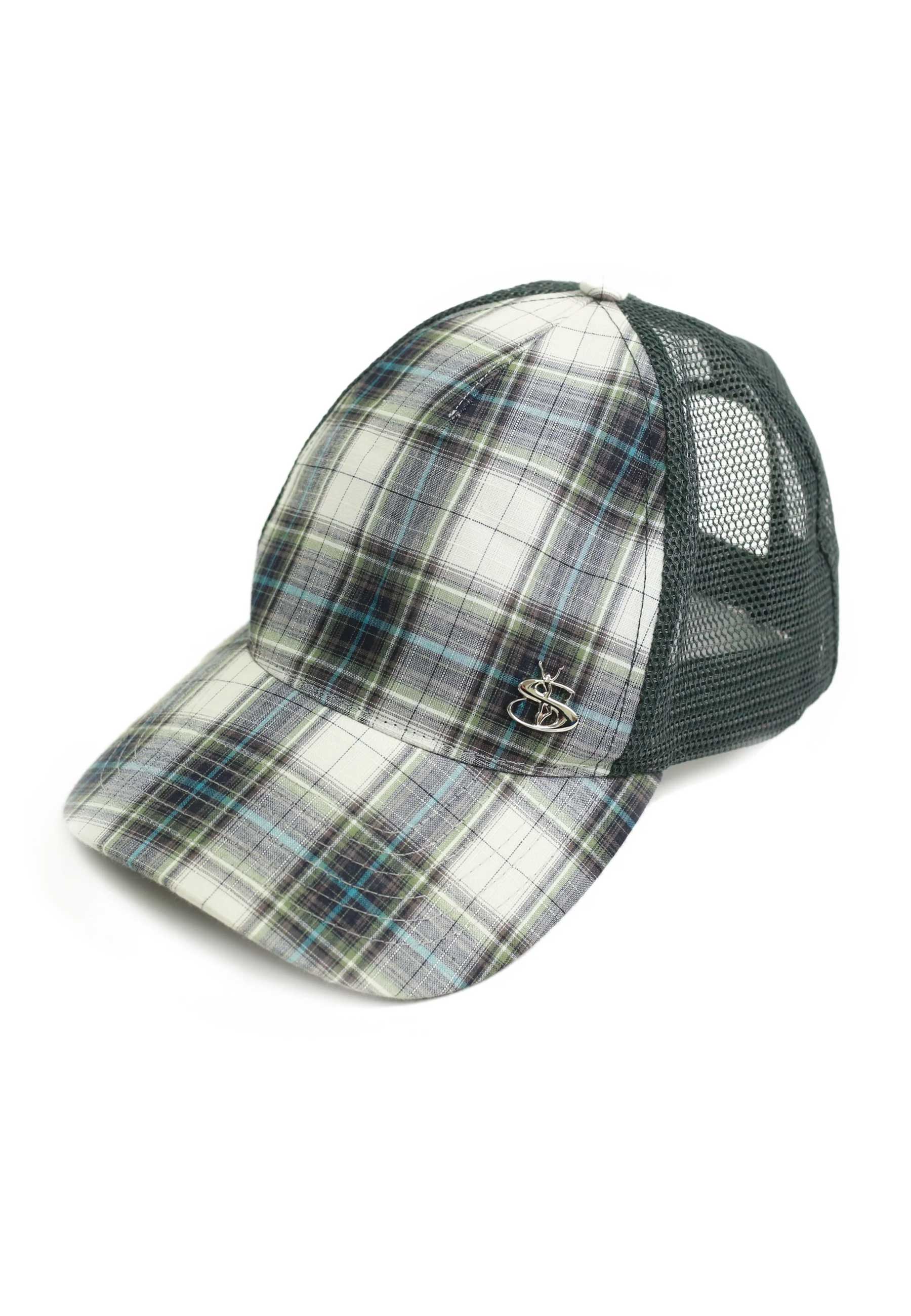 Yardsale 'Phantasy Plaid' Trucker Cap (Green)