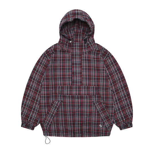 Yardsale 'Plaid Pullover' Jacket (Black / Red)