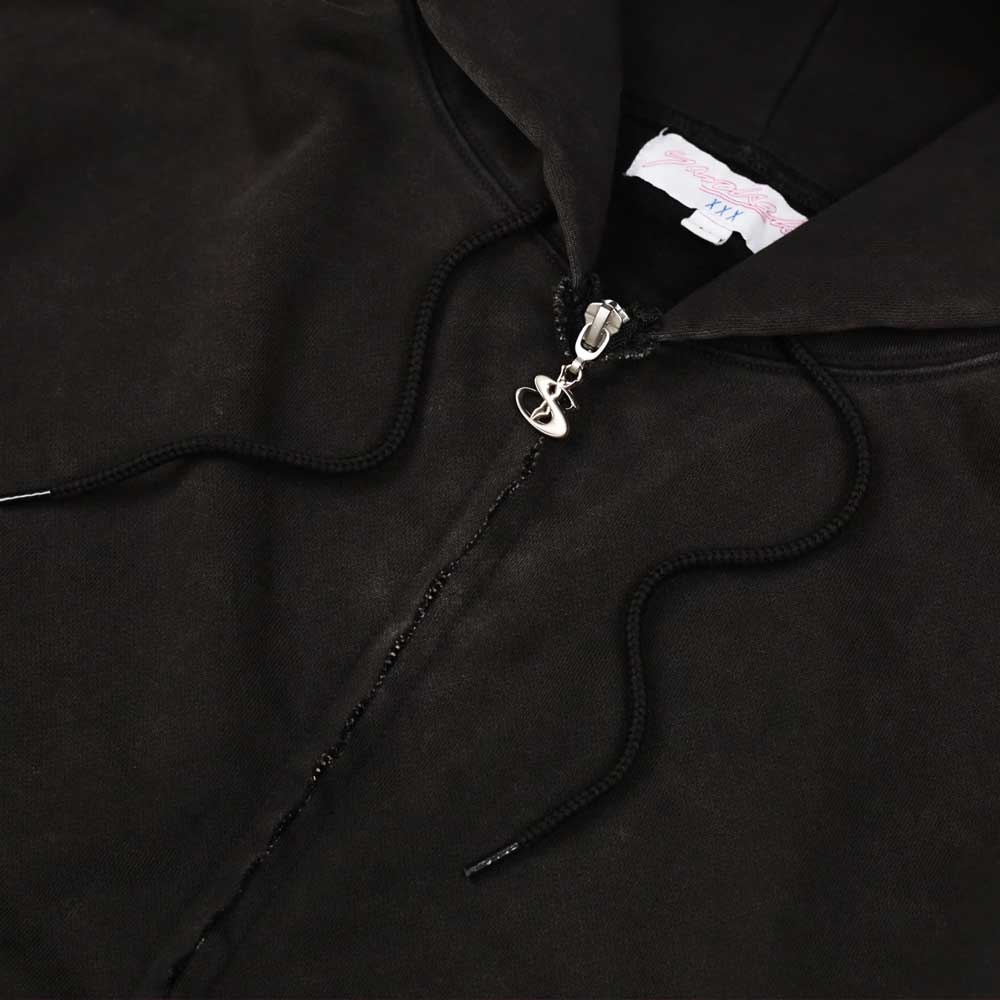 Yardsale 'Raw Edge' Zip Hood (Black)