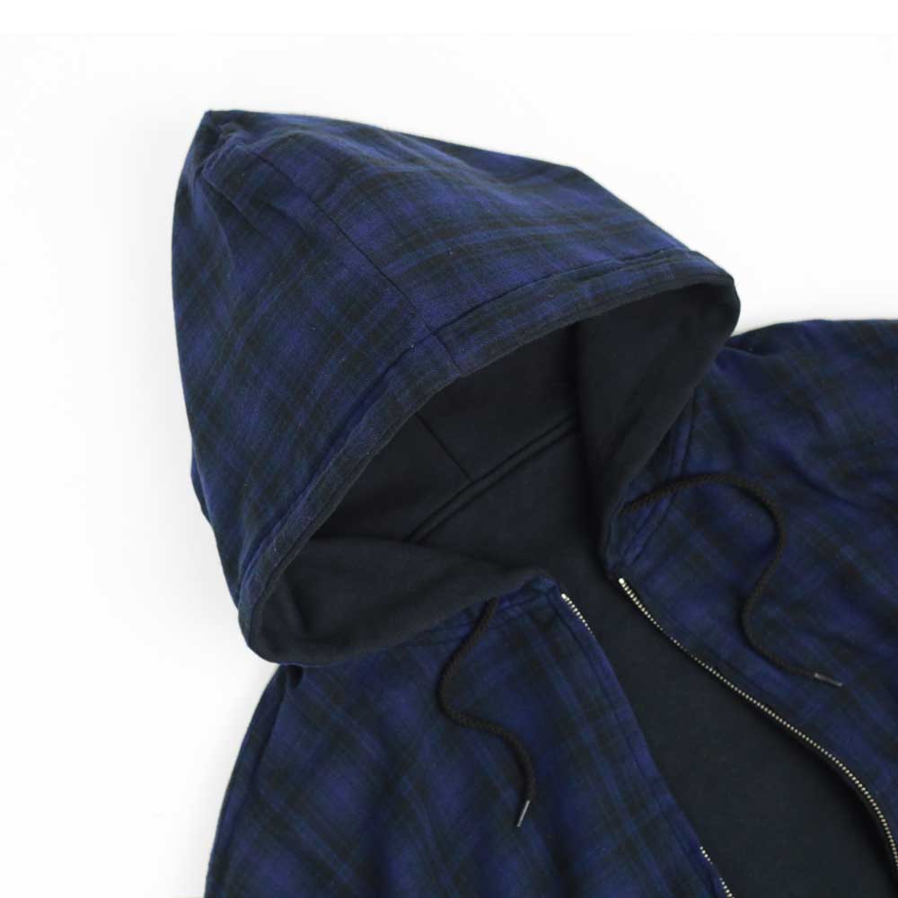 Yardsale Reversible Flannel Hood (Black / Indigo)