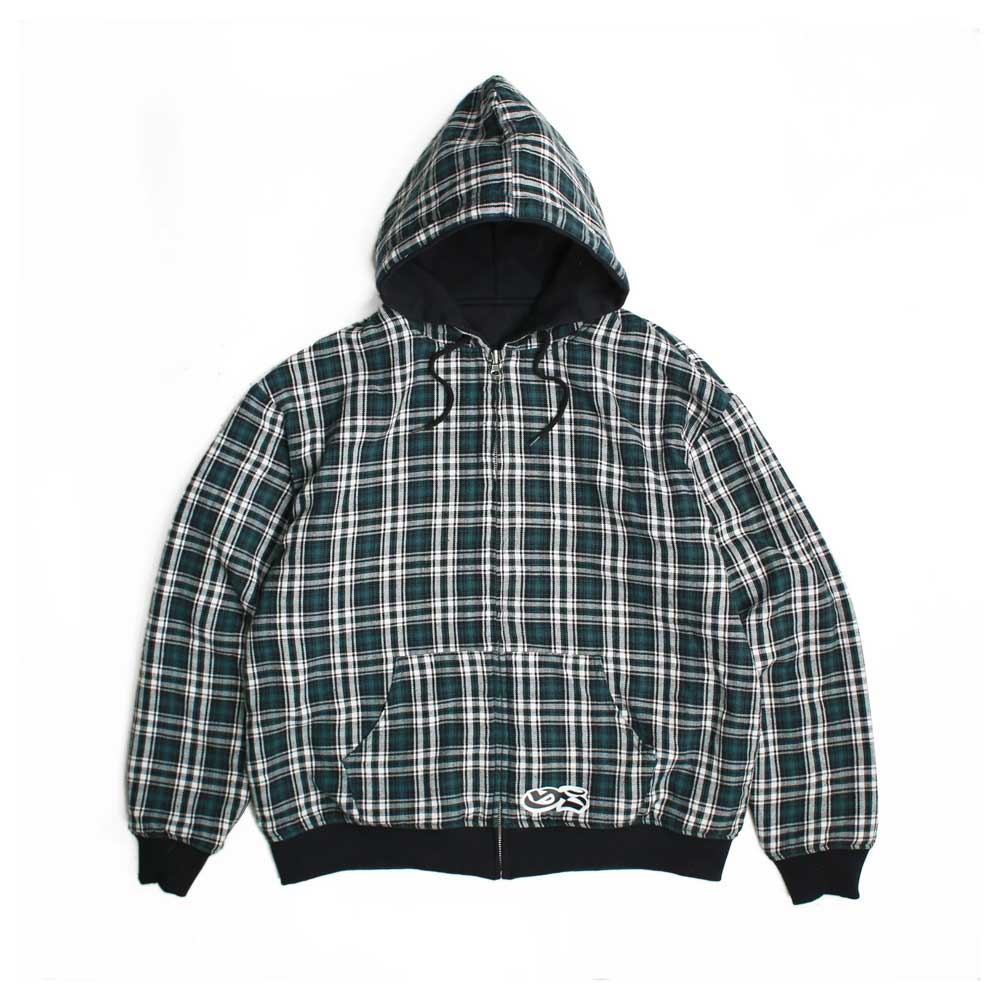 Yardsale Reversible Flannel Hood (Green / Black)