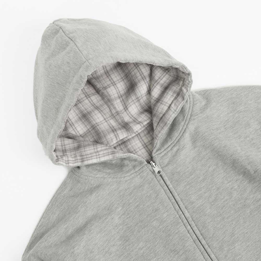 Yardsale Reversible Flannel Hood (Grey / Stone)