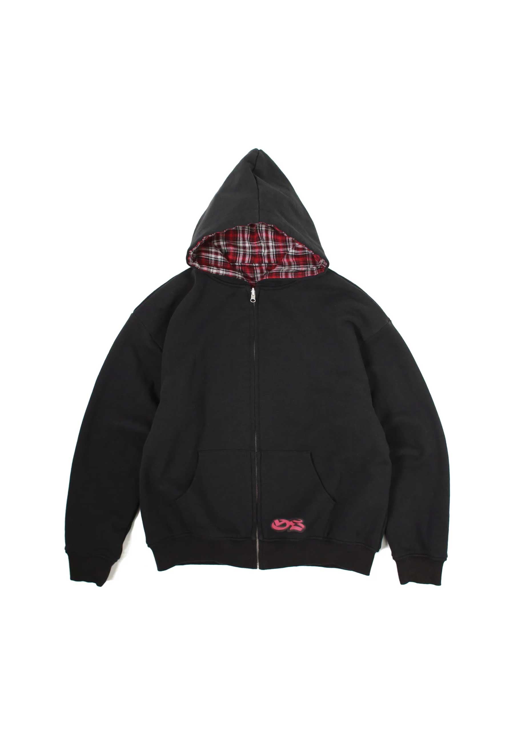 Yardsale Reversible Flannel Hood (Red / Black)