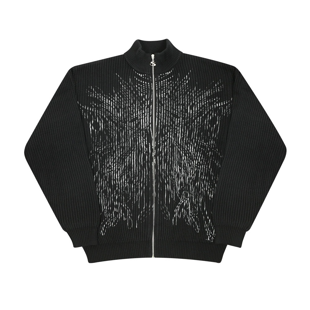 Yardsale 'Ripper Knit' Full Zip Jacket (Black)