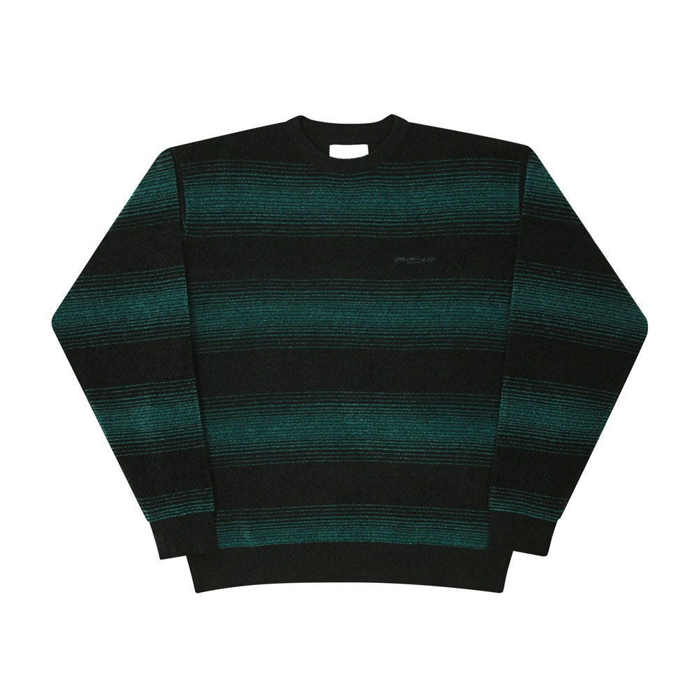 Yardsale 'Ripple Chenille' Crew (Green / Black)