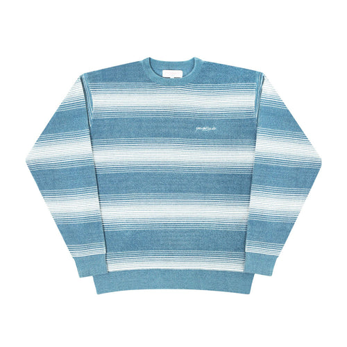 Yardsale 'Ripple Chenille' Crew (White / Blue)