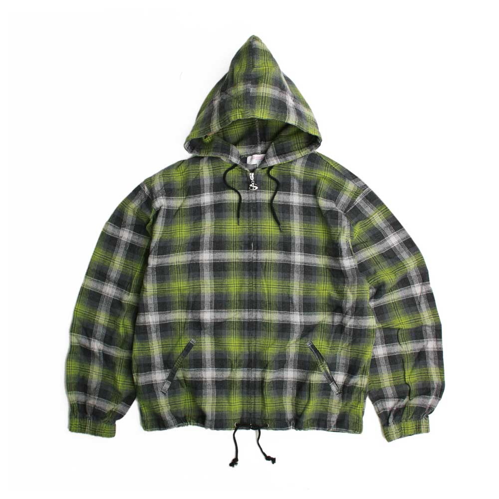 Yardsale 'Tartan' Zip Hood Jacket (Green)