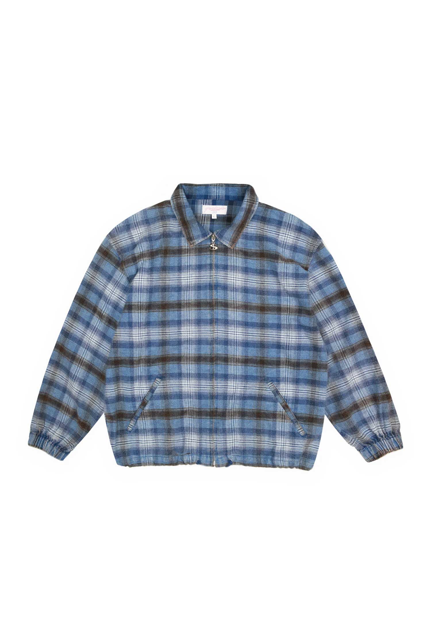 ジャケット・アウター yardsale fantasy tartan full zip Yardsale 'Tartan' Full Zip Jacket (Blue) | Cardiff Skateboard Club