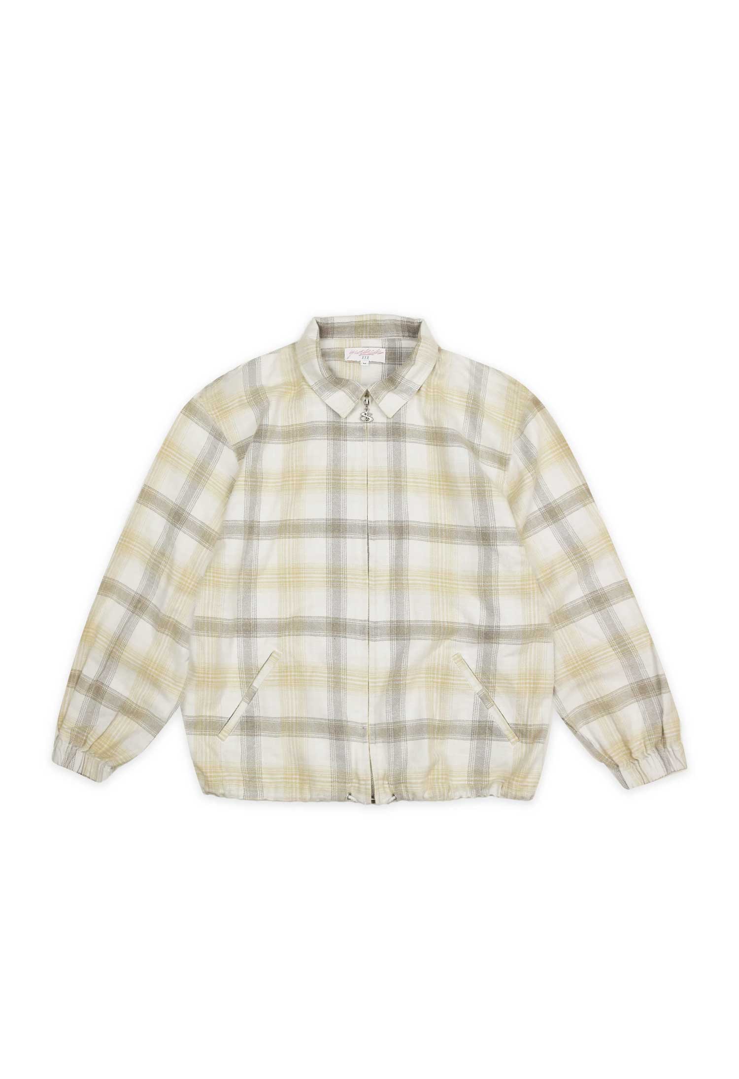 Yardsale 'Tartan' Full Zip Jacket (Sand) | Cardiff Skateboard Club