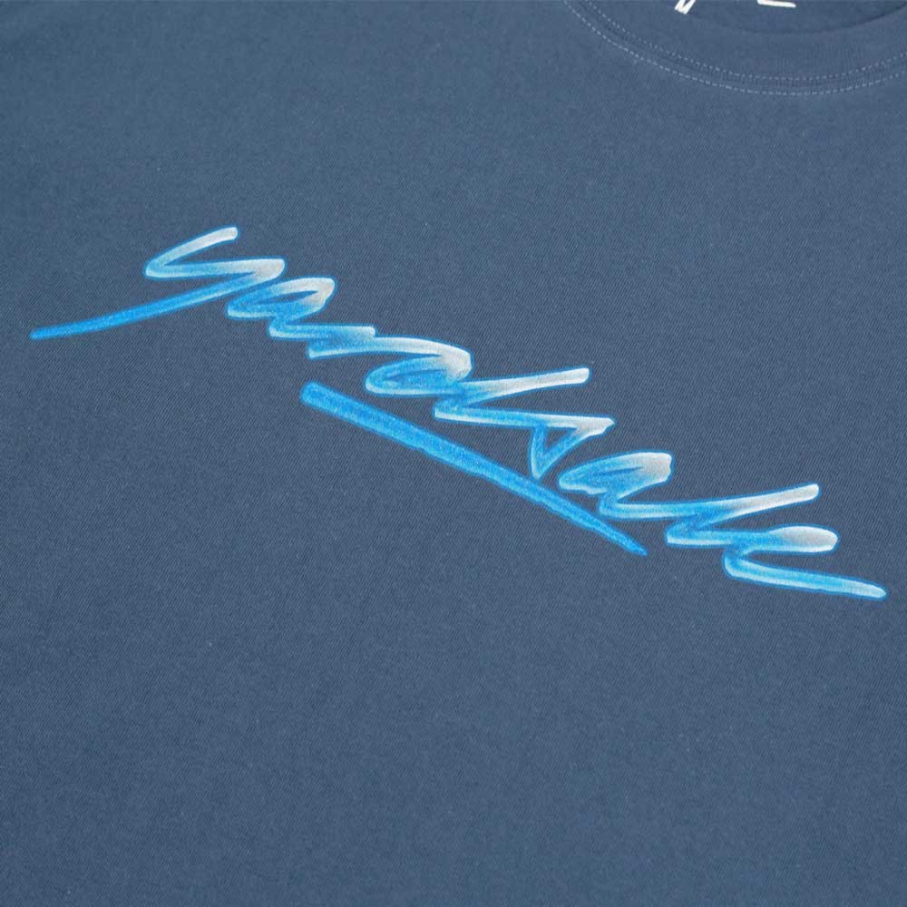 Yardsale 'Washed Script' T-Shirt (Blue)
