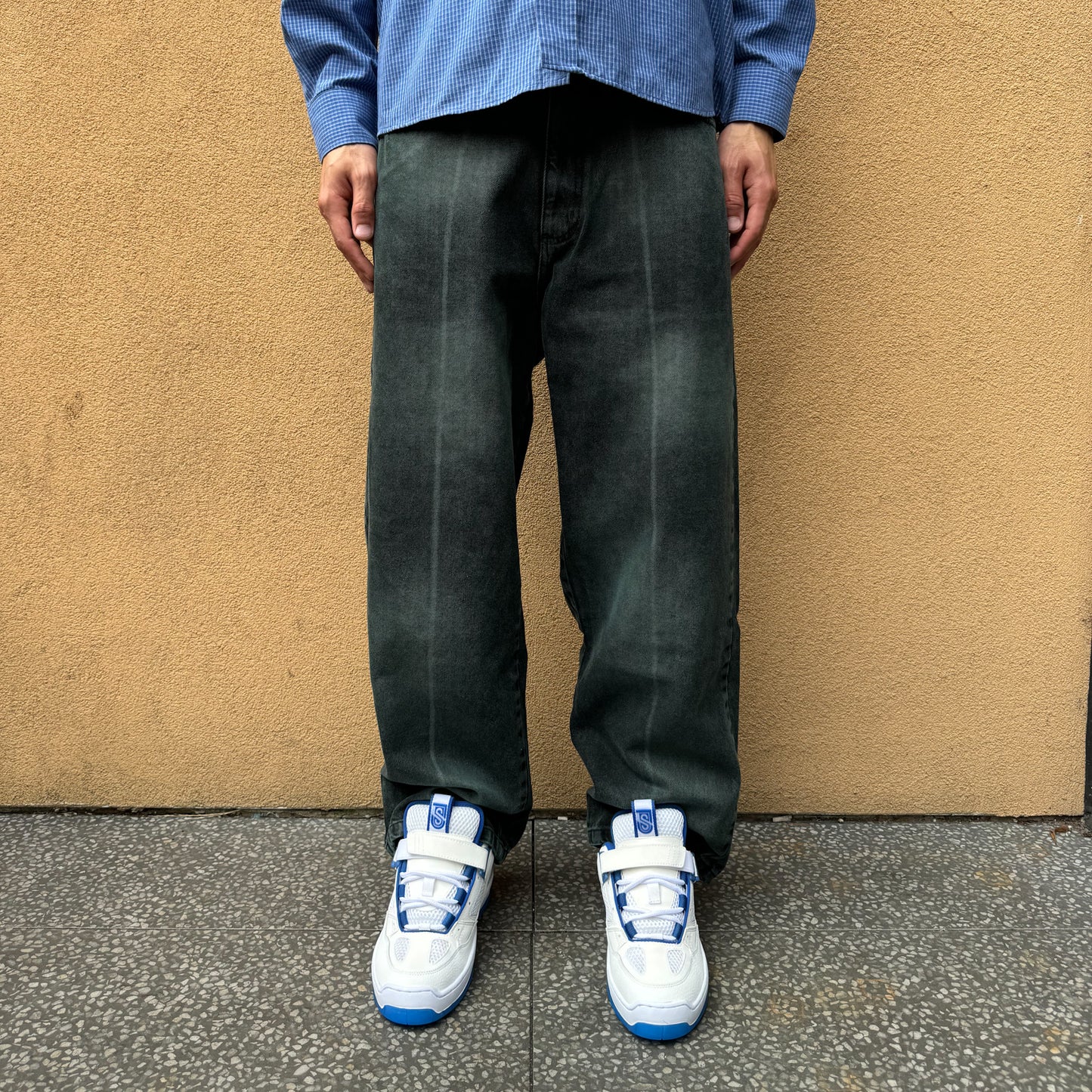 Yardsale 'Bleached Phantasy' Jeans (Emerald)