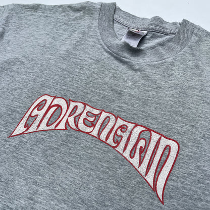 Adrenalin 'Adrenalin logo' Single Stitched T-Shirt (Heather Grey) VINTAGE 90s