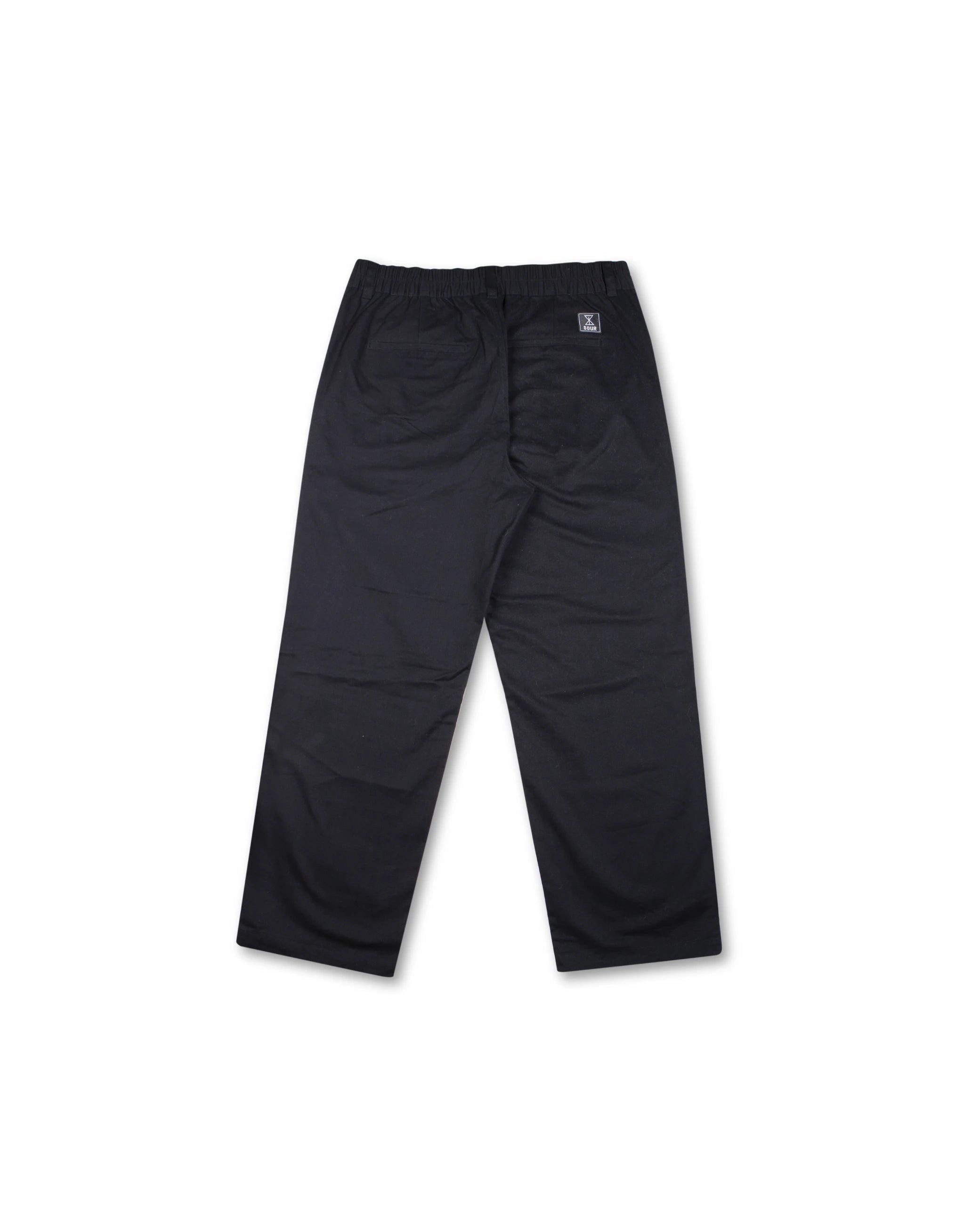 Sour Solution Baggy Chinos Black Back