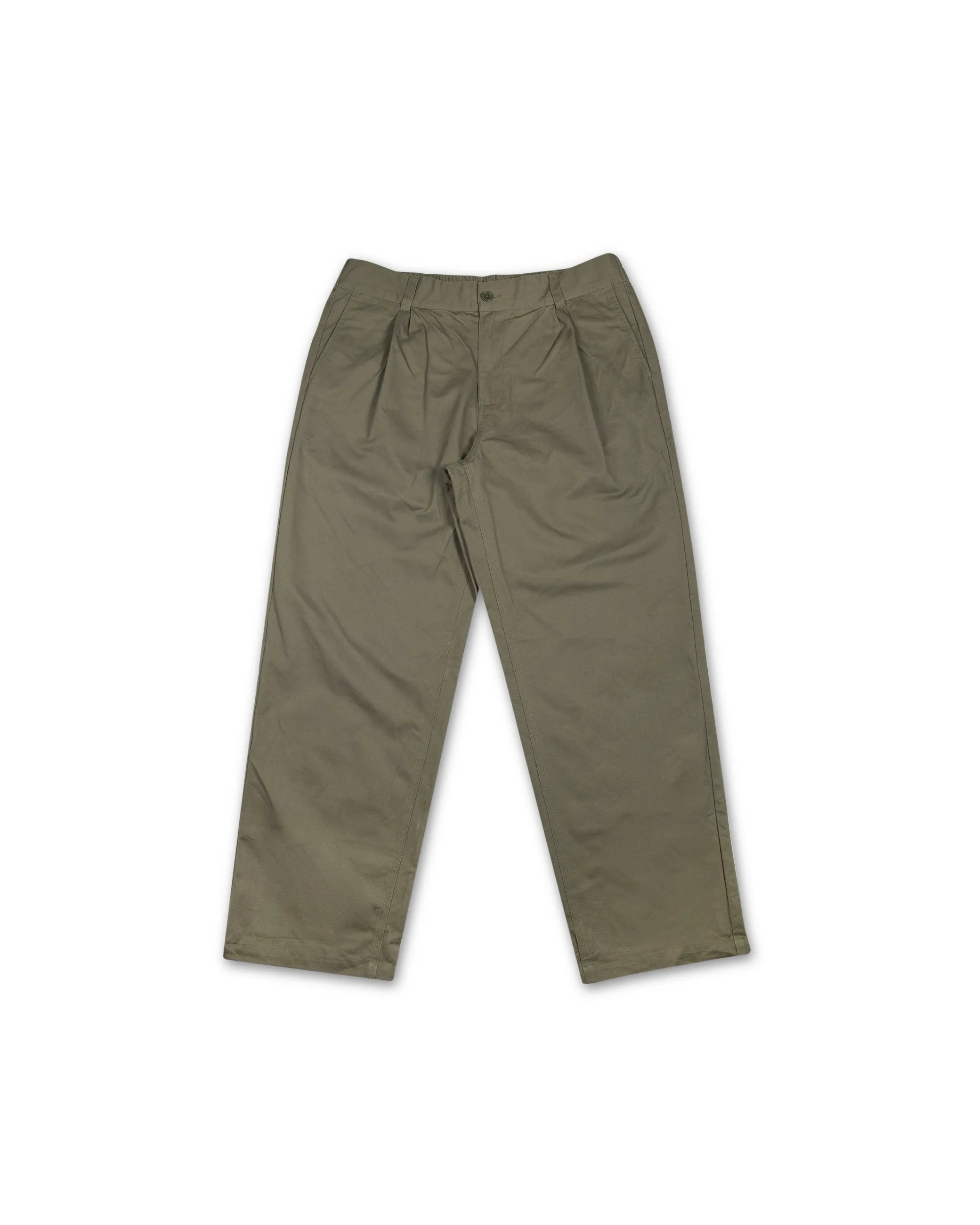 Sour Solution Baggy Chinos Olive Front