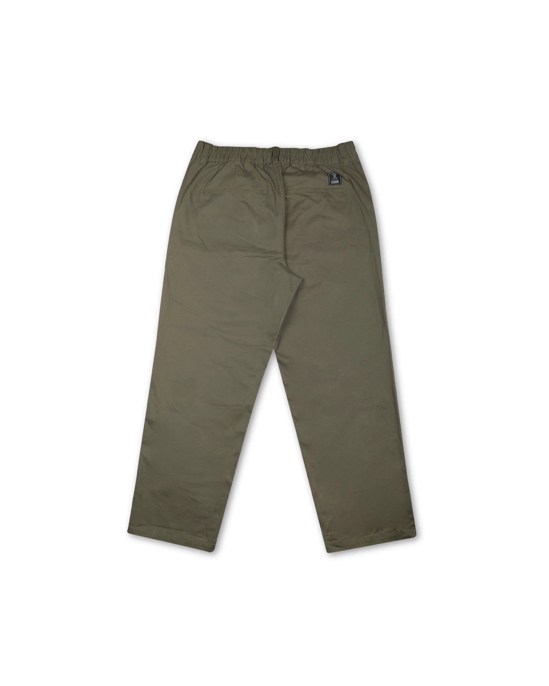 Sour Solution Baggy Chinos Olive Back