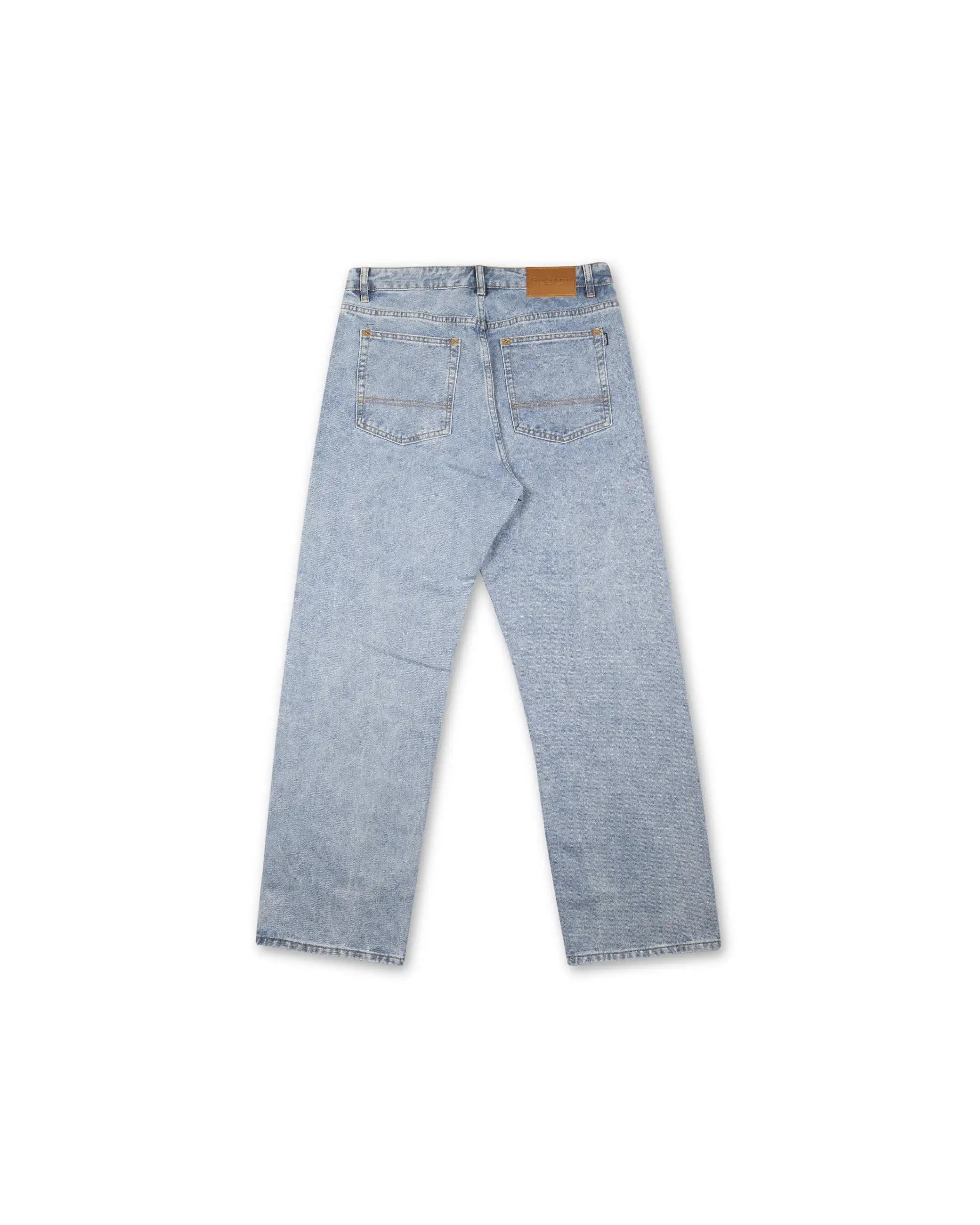 Sour Solution Loose Denim Jeans (Light Blue) Back