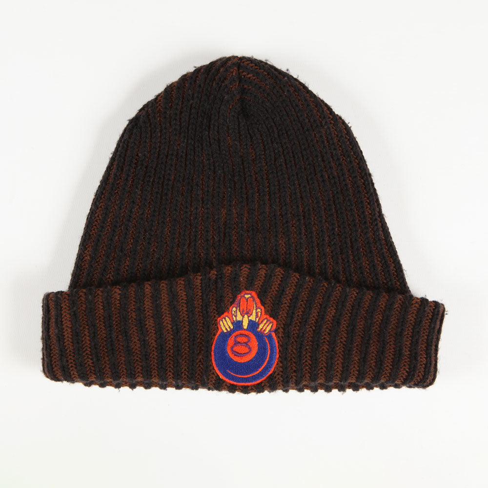 Eight Ball (Droors/DC Shoes) Beanie (Black / Red) VINTAGE 90s