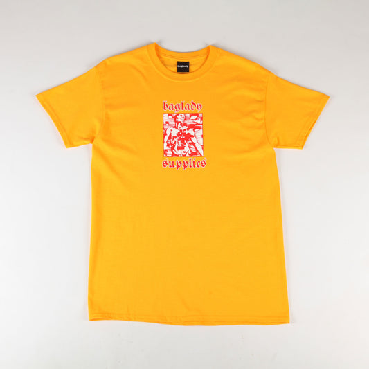 Baglady 'Love Blocks' T-Shirt (Gold)