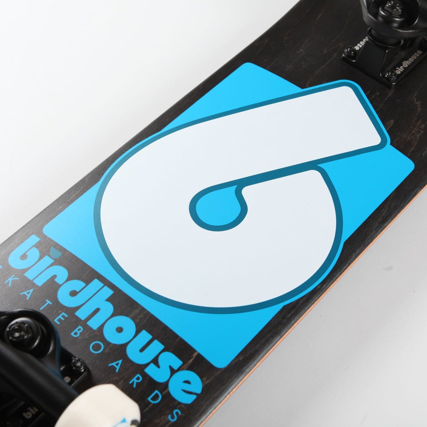 Birdhouse 'B Logo' 8" Complete Skateboard (Black / Blue)