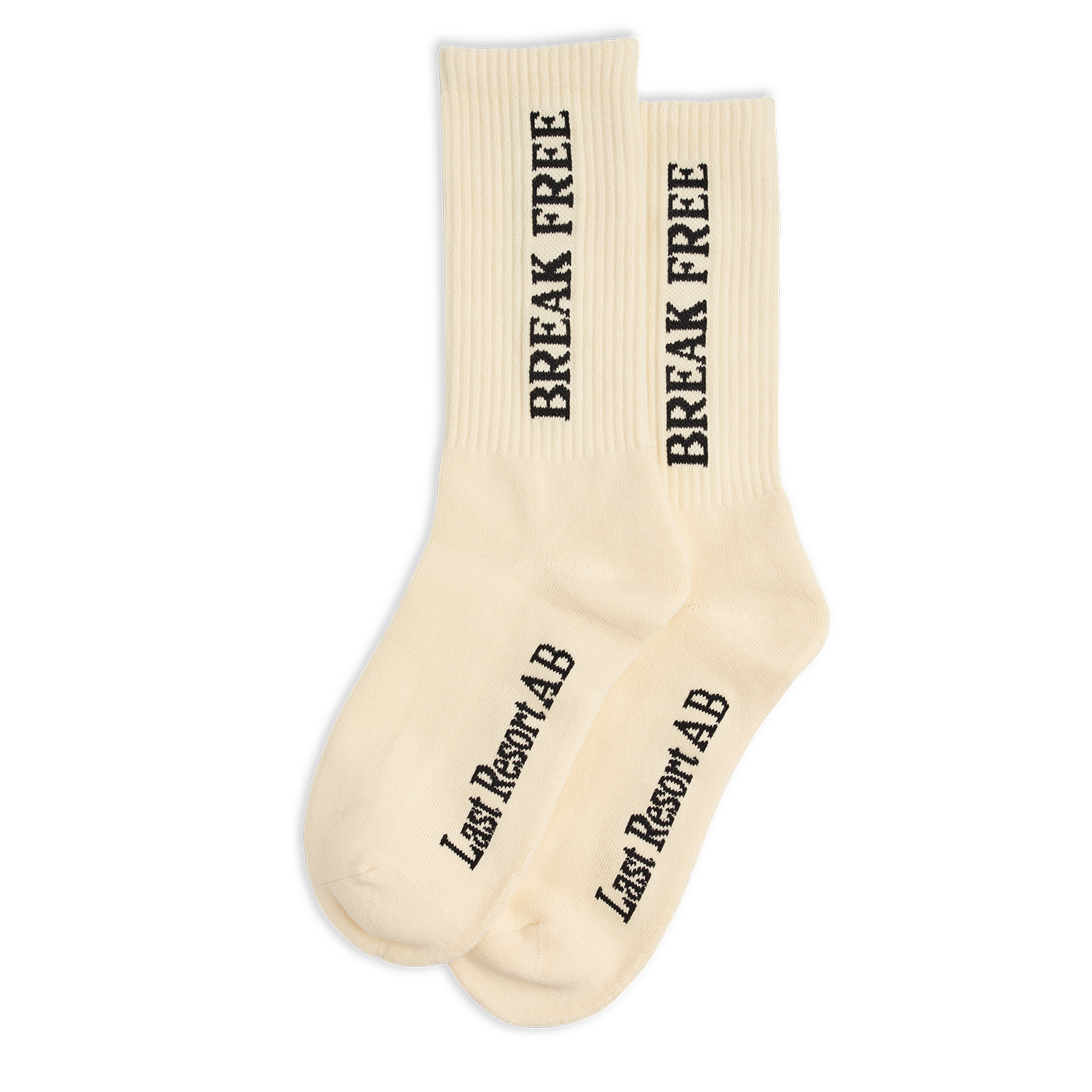 Last Resort 'Break Free' Socks (Cream White)