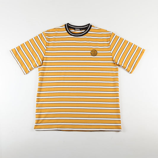 Handy 'Heavyweight Stripe' T-Shirt (Mustard Yellow)