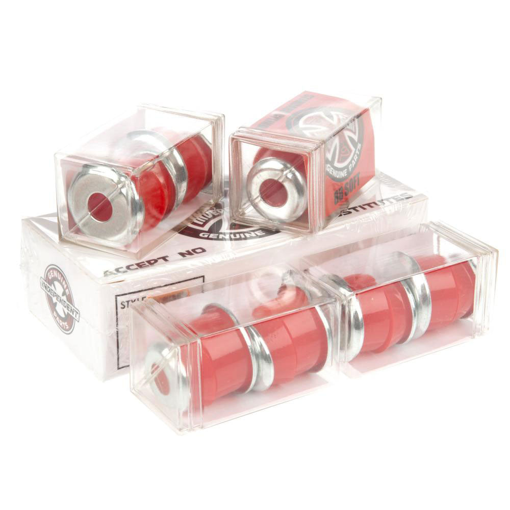 Independent 'Standard Cylinder' 88A Soft Bushings (Red) - CSC Store