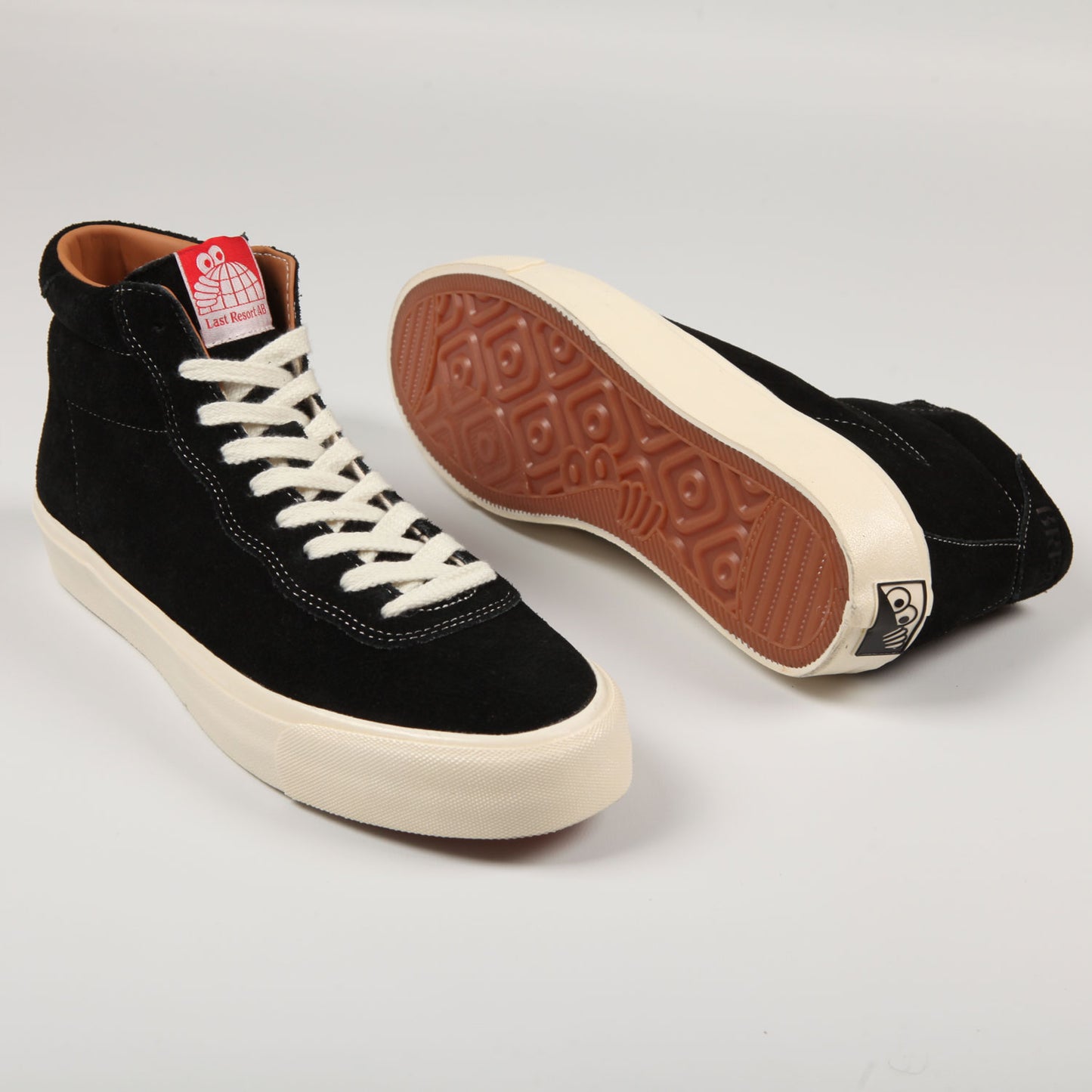 Last Resort 'VM001 Suede Hi' Skate Shoes (Black / White)