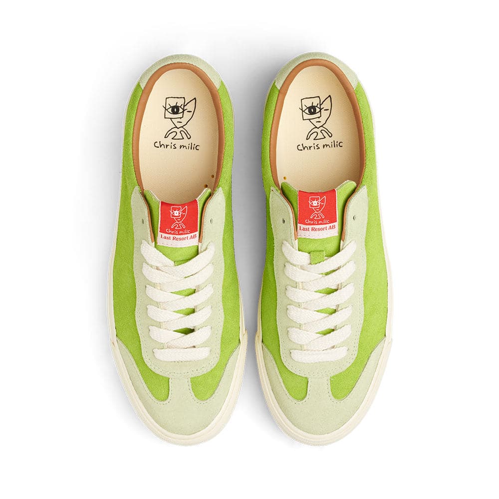 Last Resort 'VM004 Milic Suede Lo' Skate Shoes (Frog Green / White)