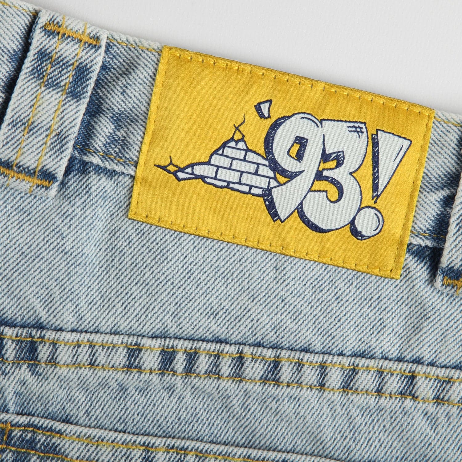 Polar '93 Denim' Pants (Light Blue) | Cardiff Skateboard Club