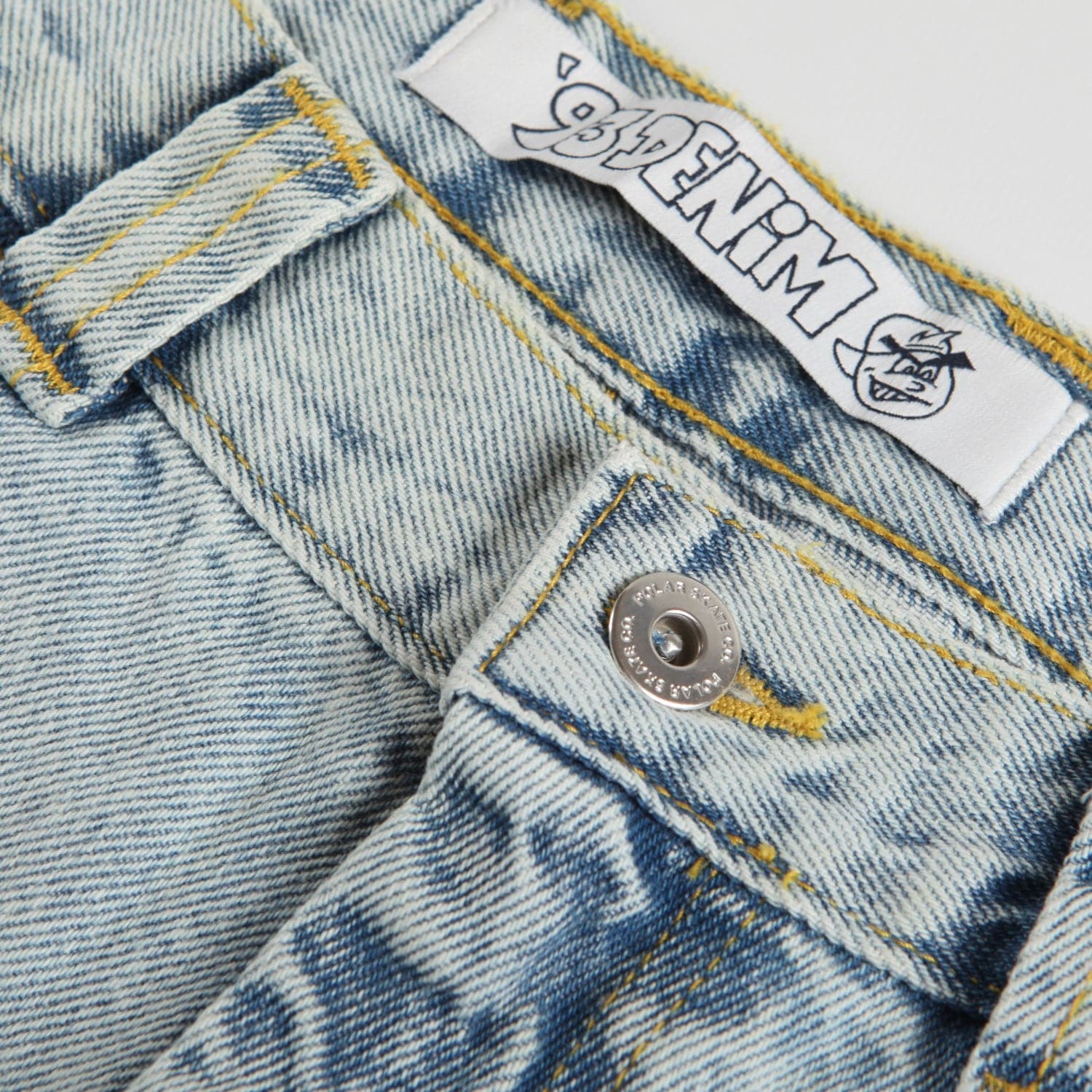 Polar '93 Denim' Pants (Light Blue) | Cardiff Skateboard Club