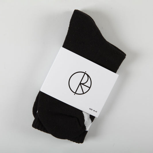 Polar 'Happy Sad' Socks (Black)