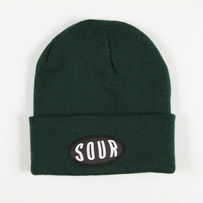Sour Solution 'GM' Beanie (Forest Green)