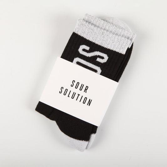 Sour Solution 'Sour' Socks (Black)