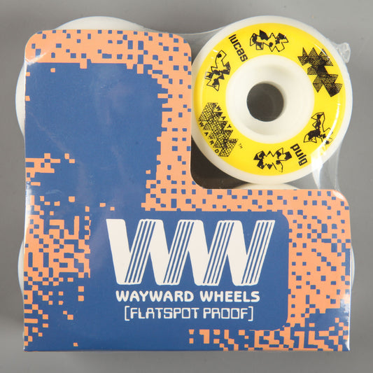 Wayward 'Lucas Puig Funnel Pro' 52mm 101a Wheels (White / Yellow)
