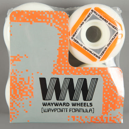 Wayward 'Waypoint' 54mm 101a Wheels (White / Orange)