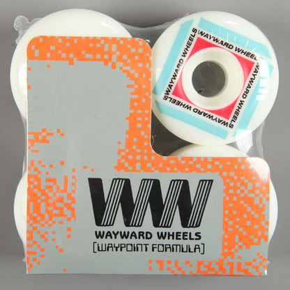 Wayward 'Waypoint' 56mm 101a Wheels (White / Blue)