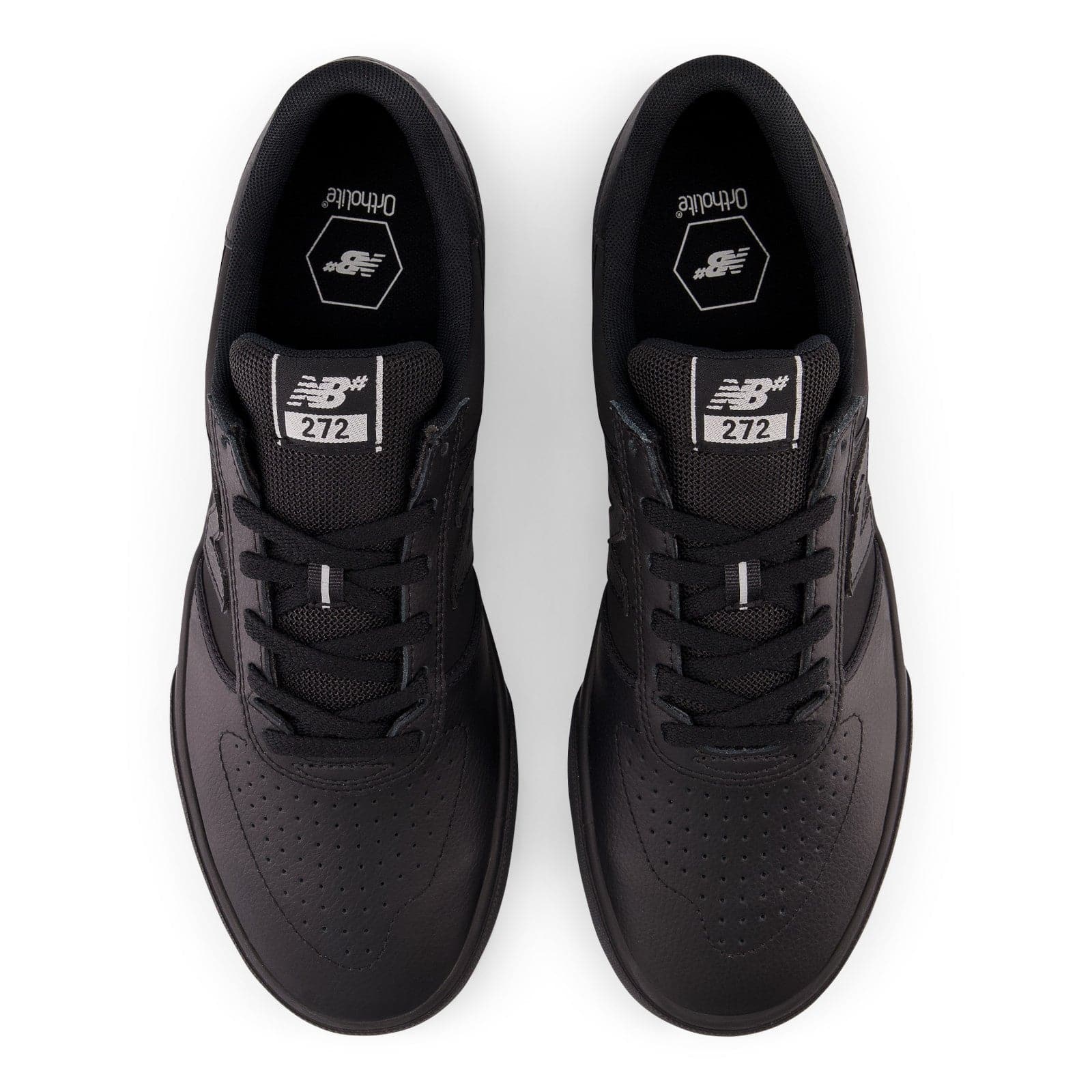 All black outlet new balance leather